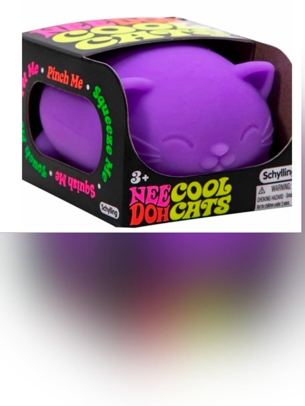 Schylling NeeDoh Teenie Cool Cat - Sensory Squeeze Toy Mini